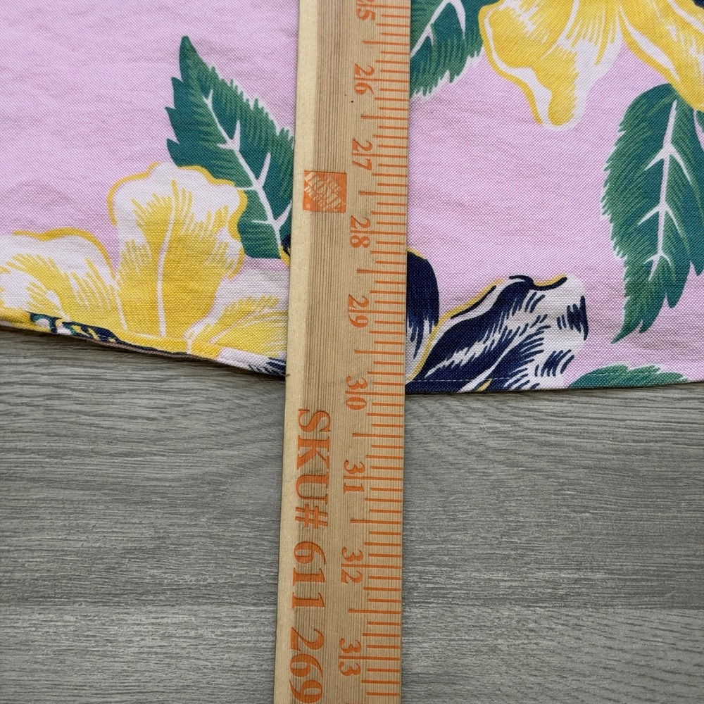 Ralph Lauren Tropical Button Down XL Short Sleeve Pink Blue Pony Floral Hawaiian - Picture 10 of 11